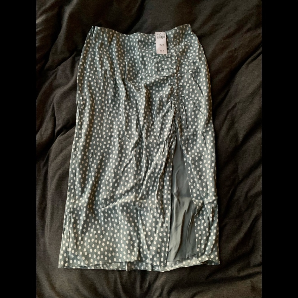 Cinched midi skirt